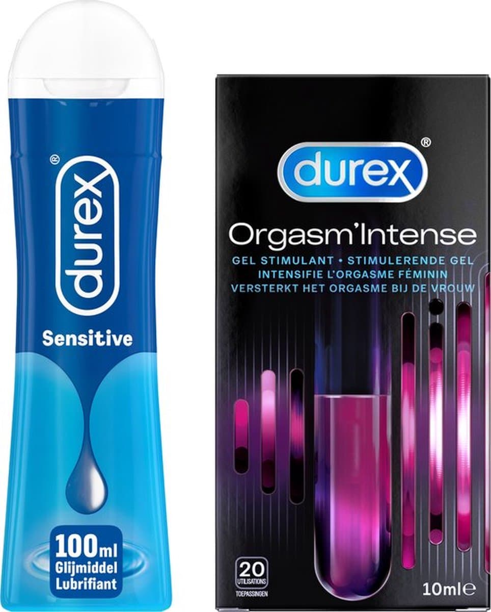 Durex Glijmiddel Play Sensitive 100ml + Durex Stimulerende Gel - Intense Orgasm 10ml — afbeelding 1