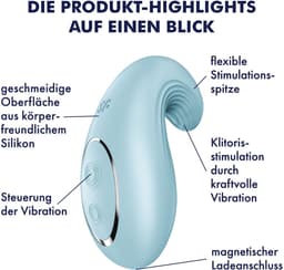 Satisfyer, vibrator, oplegvibrator, 'Dipping Delight', 2 motoren, gemaakt van siliconen — thumbnail 2