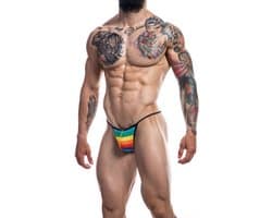 Cut4Men - Sexy Herenstring - Rainbow XL
