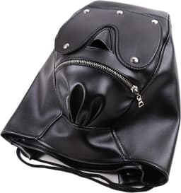 Banoch - Gimp/3 Black - zwart bondage masker van pu leer - bdsm — thumbnail 7