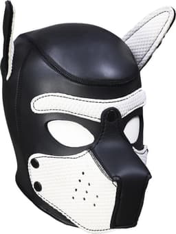 Banoch - Lindo Perrito Blanco Neoprene - honden masker puppy play wit neopreen — thumbnail 1