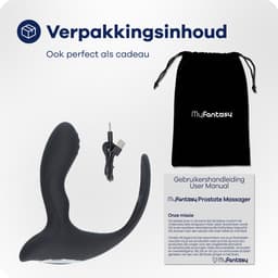 MyFantasy Prostaat Stimulator met Cockring – 42°C – Bestuurbaar met Nederlandse App – Prostaat Vibrator – Sex Toys voor Mannen & Koppels - Anaal Vibrator - Anale Speeltjes voor Mannen - Kamasutra Seksspeeltjes - Vibrerende Buttplug Dildo - Zwart — thumbnail 11