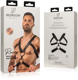 Rocco Bondage Harnas - Zwart — thumbnail 4