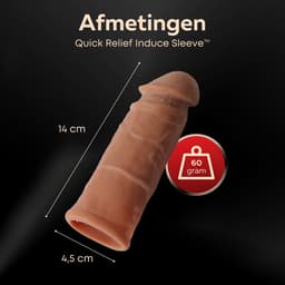 Quick Relief Sleeve Enlarger™ - Penis Sleeve - Penis Enlarger - Cockring - Realistische Penissleeve - Dikkere & Langere Penis — thumbnail 2