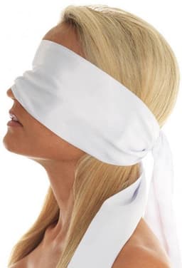 Finnacle - Blinddoek/Bondage Doek/Lint - Wit - 150/10CM - Polyester - Universeel - BDSM/Erotisch - Cadeau/Erotiek — thumbnail 1
