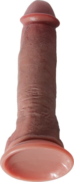 Quick Relief Dildo Ultra Realistic™ - Realistische Dildo met Balzak en Zuignap - Siliconen - Dubbel gelaagd - Anaal - Vaginaal - 21 CM — thumbnail 3