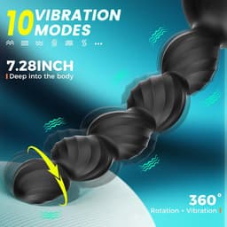Daity Siliconen Anale Plug met Afstandsbediening en Vibratie – Anale Trainingsset voor Vrouwen – Anale Kralen en Trainerset – Anale Seksspeeltjes voor Volwassenen – Ontspanningshulpmiddel voor Mannen en Vrouwen — thumbnail 3