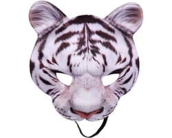 Realistisch Geprint Halve Masker voor Dierenkostuum, Tijger Masker voor Halloween, Carnaval, Feest, Cosplay en Verkleedpartijen