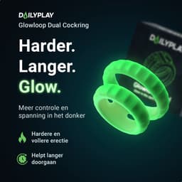 Dailyplay Glow in the Dark Cockring – One Size Fits All - Siliconen Penisring Set – Seks Toys voor Koppels en Mannen – Ballstretcher Verstelbaar - Seksspeeltjes – Sex Toys — thumbnail 8