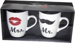 Mokken set - Bruidspaar bekers - Cadeau geven - Met badeendjes - Set van 2 - Multicolor — thumbnail 4