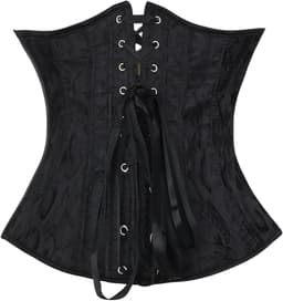 Elegante Satijnen Onderbust Corset met Kant - Taille Cincher voor Shaping en Bruiloft - Functionele Onderkleding voor Vrouwen — thumbnail 2