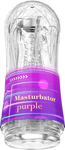 Cup Masturbator - Paars/Transparant — thumbnail 5