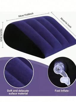 Oneay Sekskussen – Opblaasbaar positiekussen voor stellen, lekvrij ondersteuningskussen met wasbare hoes, perfect voor intimiteit en compatibel met seksstoelen. — thumbnail 6