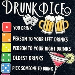 Drankspellen Volwassenen - Dobbelspel Feest - Interactieve Activiteit - Duurzaam Gebruik - 25 x 25 cm - Niet Gespecificeerd — thumbnail 4