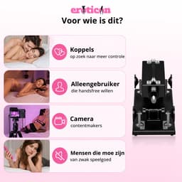 Compleet Khalifa Sex Machine Pakket met 8 Opzetstukken – Inclusief Dildo’s en Pocket Pussy – Seksmachine voor Mannen en Vrouwen – Neukmachine – Fuck machine – Discreet Verzonden — thumbnail 11