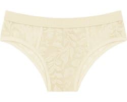 MODUS VIVENDI Floral Lace Classic Brief Ivory - MAAT M - Erotisch Heren Ondergoed - Slip voor Man - Sexy mannen Slip