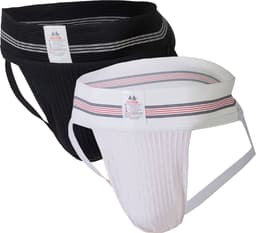 MM Sports The Original No. 10 Jockstrap 3 inch Multipack 1x Black + 1x White - MAAT S - Heren Ondergoed - Jockstrap voor Man - Mannen Jock — thumbnail 1