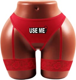 Sexy Rode Open String met Kousenbanden - USE ME - GEBRUIK ME! - direct toegang - Sexy - Open kruis - maat XL — thumbnail 1