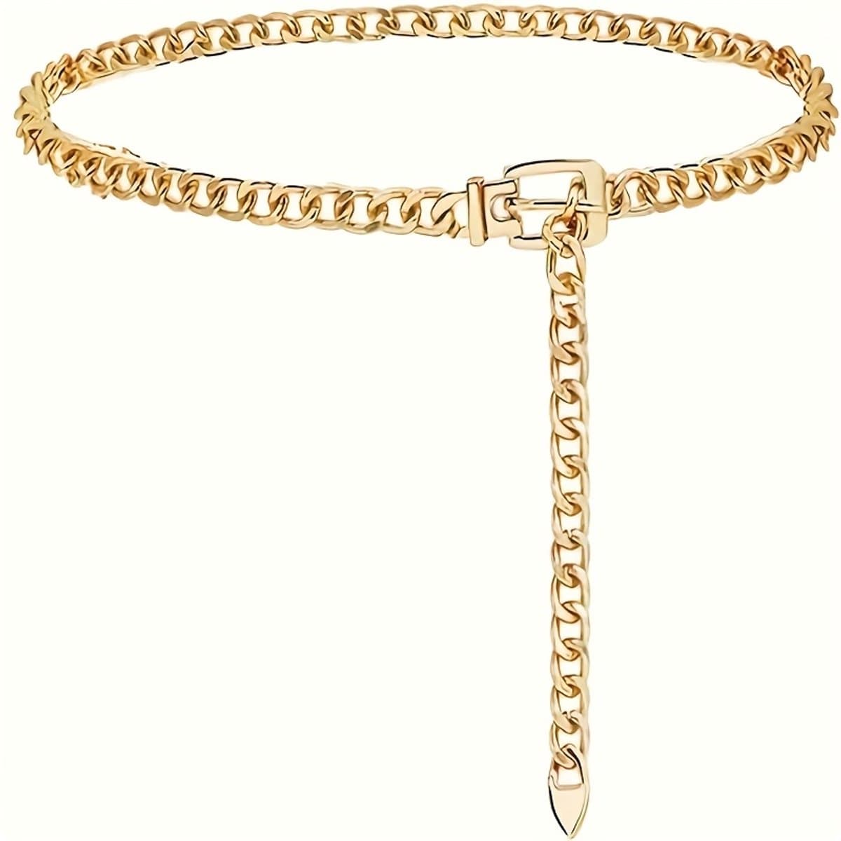 Livé® 1st Tailleketting – Gouden Metalen Body Chain met Kwasten — afbeelding 1