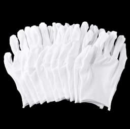 Katoenen handschoenen wit medium 4stuks – 2paar Beschermende Handschoenen - Medium - Gezondheidszorg - Ziekenhuis - Beauty Center, Kapper en Salon Spa Tattoo – Jewelry - eczeem / allergie / handcreme - juweliers / munt handschoen — thumbnail 12