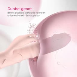 Pure Pleasure® Vibrators voor Vrouwen - 3-in-1 Vibrator met Stootfunctie, Pulsaties & Vibraties – Dildo - Vibrator - Clitoris Stimulator – 10 Stootstanden – 7 Vibratiestanden – Roze – Oplaadbaar & Stil — thumbnail 3