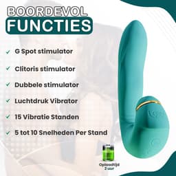 Vibrator voor Vrouwen – Clitoris & G-spot Stimulator met Zuig- en Drukfunctie – Penetratie Dildo – Sex Toys voor Vrouwen & Koppels – Seksspeeltjes Lovemytoy® — thumbnail 5