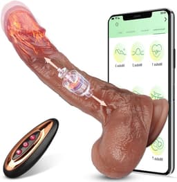 Stotende Dildo – Prostaat Stimulator - Neukmachine voor Mannen Met 9 Stuwende en Vibrerende modussen - Dildo Mannen Anaal Vibrerende - Bewegende Dildo - Sexmachine Dildo - Prostaat Vibrator Mannen Stotend - Dildo Anaal Groot – 100% Waterdicht — thumbnail 1