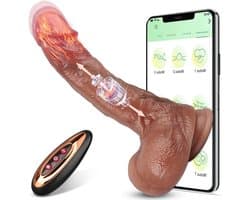 Stotende Dildo – Prostaat Stimulator - Neukmachine voor Mannen Met 9 Stuwende en Vibrerende modussen - Dildo Mannen Anaal Vibrerende - Bewegende Dildo - Sexmachine Dildo - Prostaat Vibrator Mannen Stotend - Dildo Anaal Groot – 100% Waterdicht