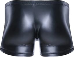 LekkerStout PU Lederen Boxershort - Open Kruis - Zwart - Sexy Herenondergoed | XXL | ( LS154 ) — thumbnail 6