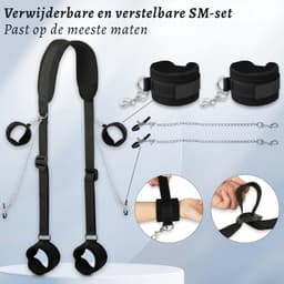 BDSM Extreme - Sex Toys voor Koppels - Seksspeeltjes voor Koppel - Shibari Touw – Bondagesets - Sexspeeltjes voor Koppels - Couple Games – Bondagesets – Zwart — thumbnail 2
