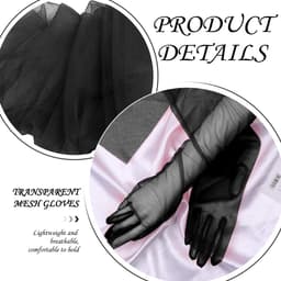 Handschoenen, transparante nethandschoenen, kledinghandschoenen, kledinghandschoenen, kledingaccessoires, 2 paar — thumbnail 4