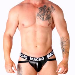 MACHO UNDERWEAR | Macho - Mx25nc Jock Black Leather Xl — thumbnail 5