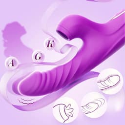 PREVION-Vibrator dildo voor vrouwen-Clitoral Stimulator vibrators-Sex Toys voor Vrouwen-Seksspeeltjes-5 zuigstanden-10 trilstanden-7 uitschuifstanden-appbediening — thumbnail 5