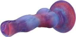 Hismith Alpha Fantasy Dildo 21 cm – Siliconen Dildo met Zuignap en KlicLok – Multicolor — thumbnail 2