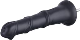 Hismith Fantasy Anale Dildo 24 cm – Siliconen Dildo met Zuignap en KlicLok – Zwart — thumbnail 4