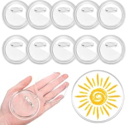 10 stuks gepersonaliseerde reversspelden, ronde reversspelden, gepersonaliseerde buttons, broches, ronde badges, voor doe-het-zelf gepersonaliseerde broches, Ø 58 mm — thumbnail 1