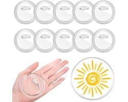 10 stuks gepersonaliseerde reversspelden, ronde reversspelden, gepersonaliseerde buttons, broches, ronde badges, voor doe-het-zelf gepersonaliseerde broches, Ø 58 mm