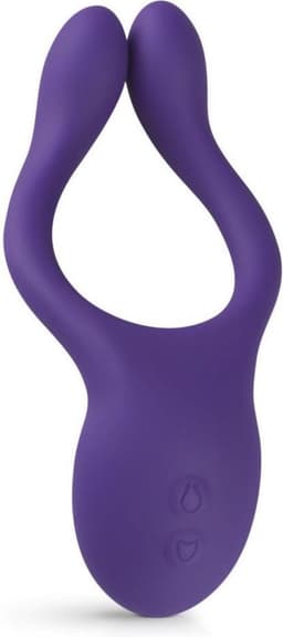 Teazers - Partner Multifun Koppel Vibrator - Oplaadbaar - Vibrator - Vibrators voor Vrouwen en Mannen - Sex Toys voor Vrouwen - Vibrators - Koppeltoy - Clitoris Stimulator - Paars — thumbnail 1