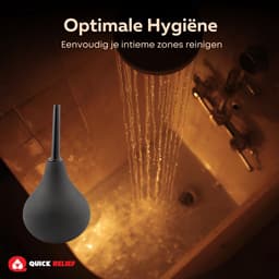 Quick Relief Cleaning Bulb™ - Anaal Douche - 224ml - Intieme Reiniging – Anal Douche – Klysma – Anaaldouche - Anaal reinigen - Zwart — thumbnail 6