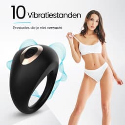 IVY LUX Cockring Vibrerend voor Koppels NXT - Next Generation Vibrator - Hoogwaardige Penisring – Krachtige Vibrator voor Duo Genot – Oplaadbaar, Waterdicht & Comfortabel — thumbnail 4