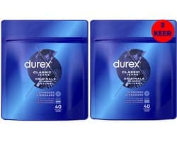 Durex Classic Natural x40 - 2 Stuks - Voordeelverpakking