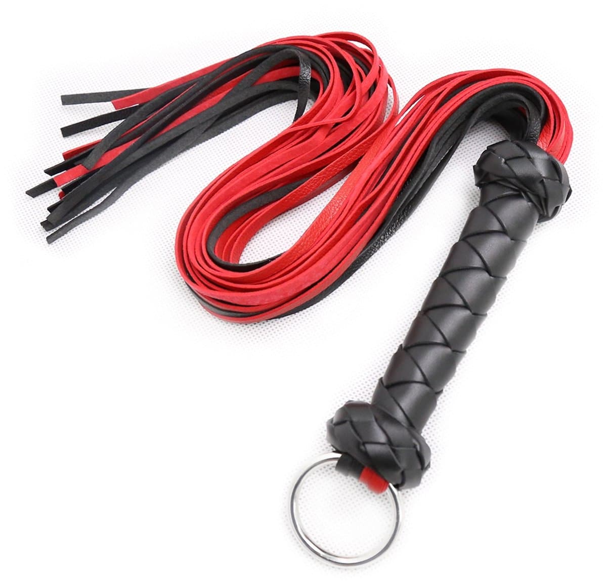 Smart Moves - Flogger - PU Leer - 72 cm - Rood/Zwart — afbeelding 1