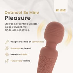 Be Mine Pleasure - Vibrator - Vibrator voor Vrouwen - Wand Massage - Sex Toys voor Vrouwen - 20 Trilfuncties - 8 Snelheids Frequenties - IPX6 Waterdicht — thumbnail 5