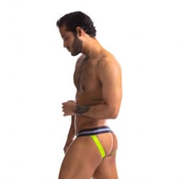 Sport Fucker Jersey - Jockstrap - Zwart/Neon XL — thumbnail 3