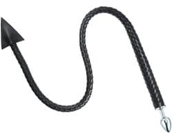 Kiotos - Buttplug en Zweep inéén - Devil Tail Buttplug en Gevlochten Singletail 2-in-1 -