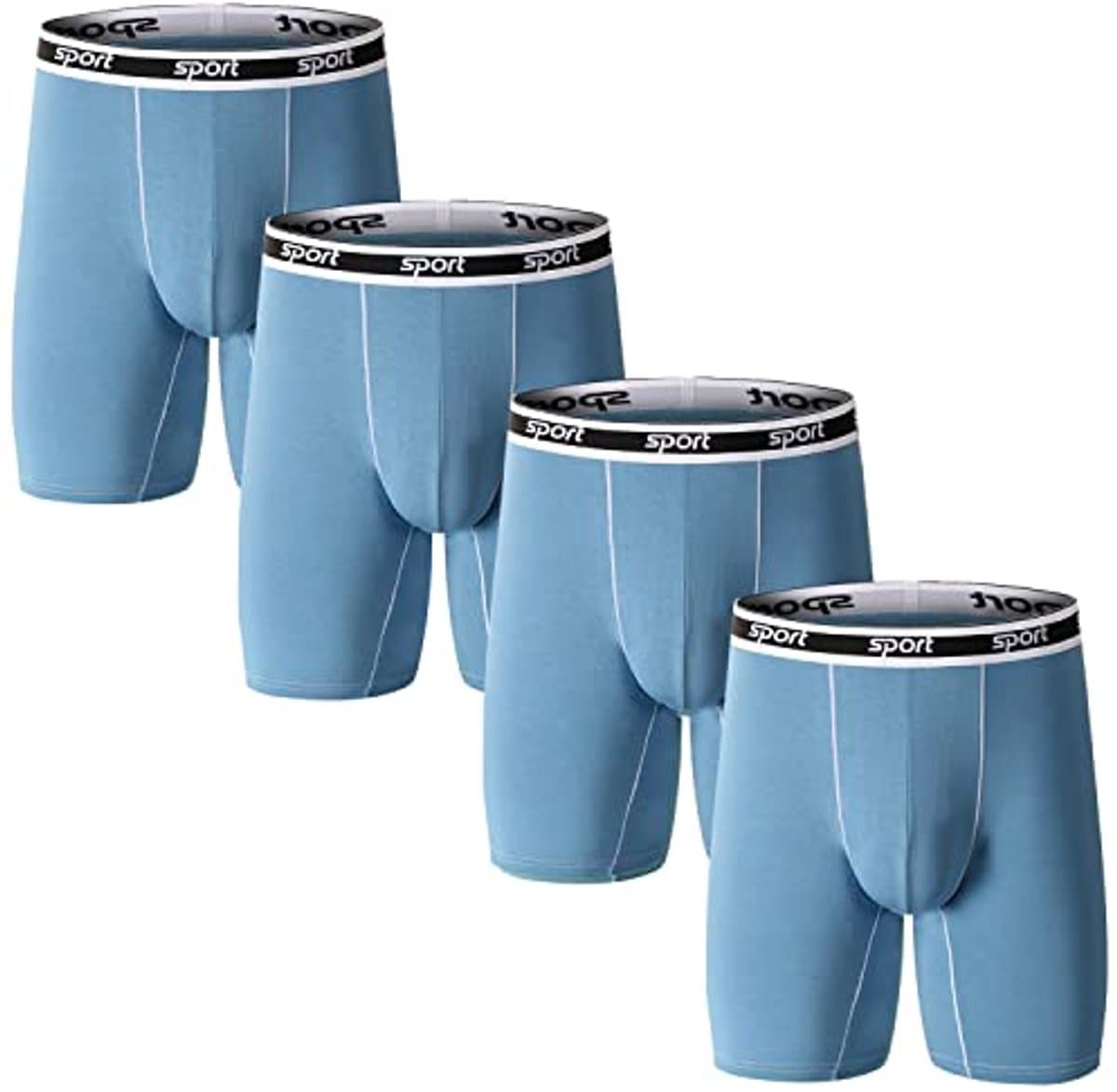 Heren Boxershorts Micro Modal Naadloze U Pouch Lange Been Ondergoed Ademend Anti Schuren Comfortabele Tailleband Sport Reizen — afbeelding 1