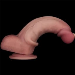 LoveToy - Sliding Skin Vibrerende Dildo Pro II - Met Afstandsbediening - 20 cm - Lichte Huidskleur — thumbnail 15