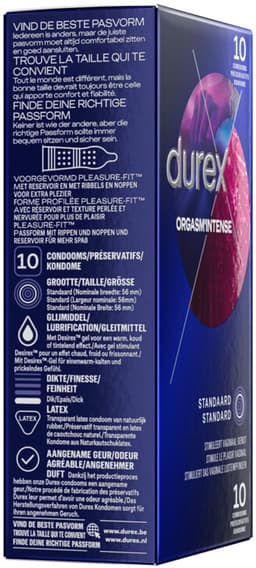 Durex Condooms Orgasm' Intense - 2 x 10 stuks - Voordeelverpakking — thumbnail 8