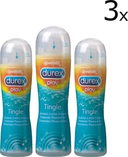 Durex Play Pleasure Gel Tingle Glijmiddel - 3 x 50 ml — thumbnail 1