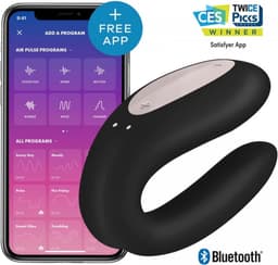 Satisfyer 'Double Joy', 9 cm, met app — thumbnail 13